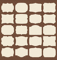 retro blank paper label shapes vintage elegant vector image