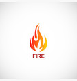 fire logo vector image