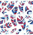 feathers seamless pattern in boho style vector image vector image
