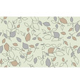 leaves pattern on green background vector image