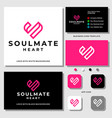 s heart logo vector image vector image