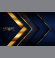 luxury navy blue background with golden lines vector image