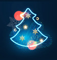 merry christmas and happy new year holiday vector image