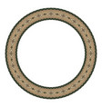 ethnic frame round border with geometric mexican vector image vector image