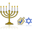 hanukkah vector image