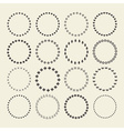 set of circle border decorative symbol patterns vector image