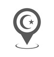 mosque map pointer icon simple vector image
