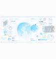 a set thin elements on topic planetary vector image vector image