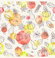 autumn seamless background vector image