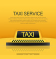 taxi service concept car royellow banner vector image