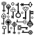 set of keys vector image