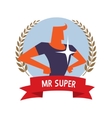 superhero on a background vector image vector image