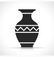 vase icon on white background vector image
