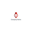 business man abstract technology logo vector image vector image
