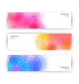 round gradient mandala on watercolor trace vector image vector image
