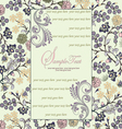 ornate frame with floral elements vector image