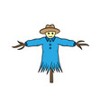 scarecrow hand drawn sketch design vector image vector image
