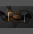 modern black and gold background vector image
