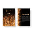cover with bright lights vector image