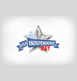 4th july usa independence day greeting card vector image