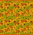 autumn pattern colorful leaves background vector image vector image