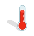 thermometer icon isometric 3d style vector image