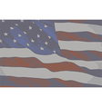 vintage flag usa vector image vector image