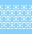 white floral pattern vector image