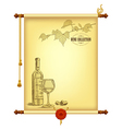 wine background vector image
