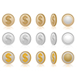 coins vector image