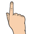 hand pointing vector image vector image