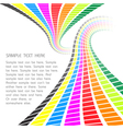 retro rainbow waves vector image