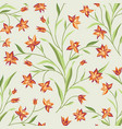 floral seamless pattern flower background vector image