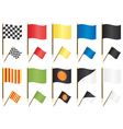formula one racing flags vector image