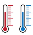 thermometer icon on white background vector image