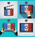 concept of learning languages study french vector image vector image