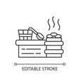 steam room pixel perfect linear icon vector image
