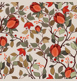 colorful floral pattern wallpaper with big vector image vector image