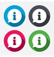 information sign icon info symbol vector image