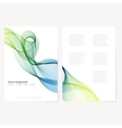 abstract template color flyer vector image
