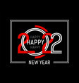 happy 2022 new year banner holidays flyers white vector image