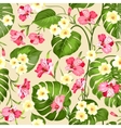 seamless tropical flower vector image