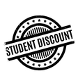 student discount rubber stamp vector image