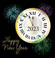 2023 happy new year countdown clock vector image vector image