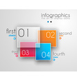 infographic design template with modern flat style vector image