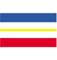 mecklenburg vorpommern flag vector image vector image