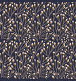 seamless pattern with forest berries and leaves vector image vector image