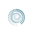 halftone circle dots vector image