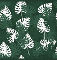 seamless palm leaf pattern tropical summer vector image vector image