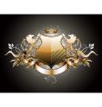 heraldic shield vector image